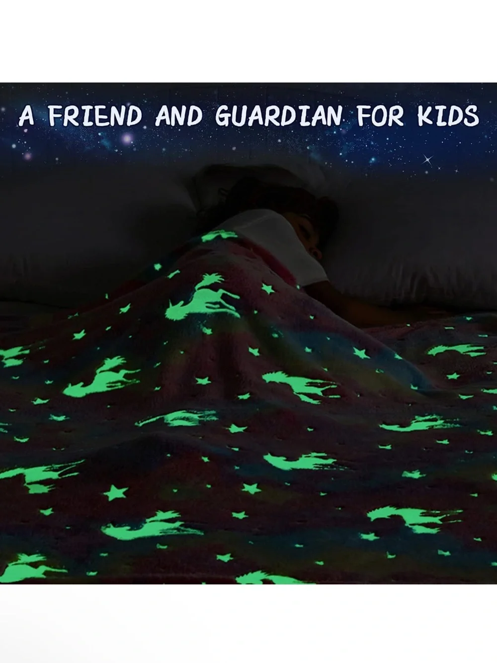 Glow in the Dark Unicorn Blanket 50